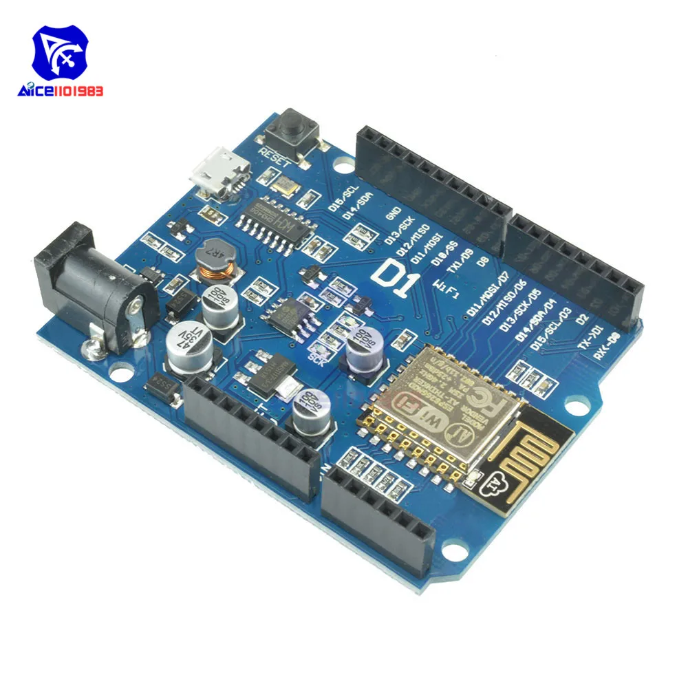 OTA WeMos D1 CH340 CH340G WiFi макетная плата ESP8266 ESP-12 ESP-12E модуль для Arduino IDE UNO R3 Micro USB ONE 3,3 v 5v 1A