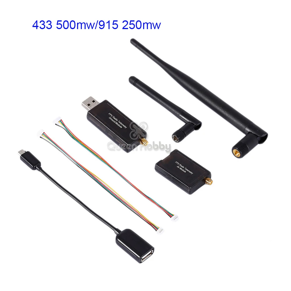 FPV Pixracer Autopilot Flight Control w// OSD//M8N GPS//915Mhz 500mw Telemetry-Red