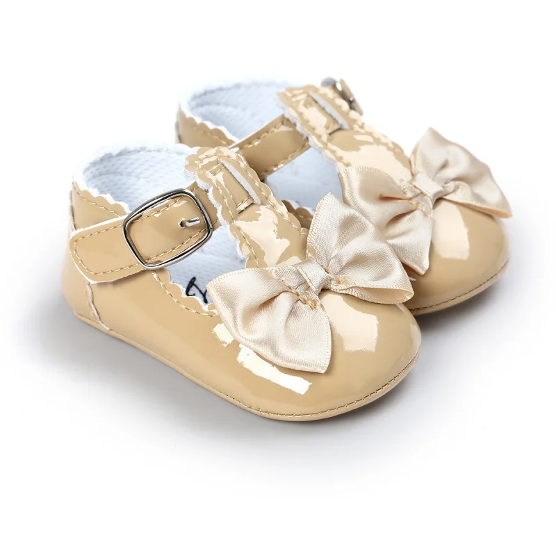 Детская обувь для принцесс; обувь для новорожденных девочек; кожаные сапоги для ходунков из искусственной кожи; нескользящая обувь - Цвет: Хаки
