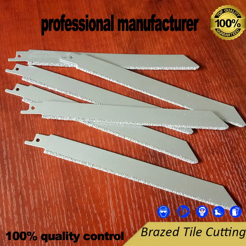6pcs S1130 Riff Diamond Reciprocating Saw Saw Blade Brick Tile Stone