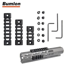 " 3 слота 3" 5 слотов 3," 7 слотов Алюминиевый Keymod Крепление прицела Picatinny Weaver Rail для тактического страйкбола охотничий аксессуар 1-0022