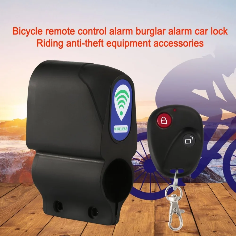 

Bicycle Alarm Lock Anti-theft Lock With Remote Controller Riding Cycling Security Lock Vibration Alarm Bicycle Accessories