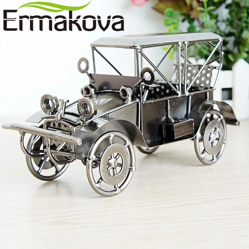 

ERMAKOVA 20cm(7.8")Metal Retro Car Model Vintage Classic Car Model Automobile Model Vehicle Figurine Boy Toy Gift Home Decor