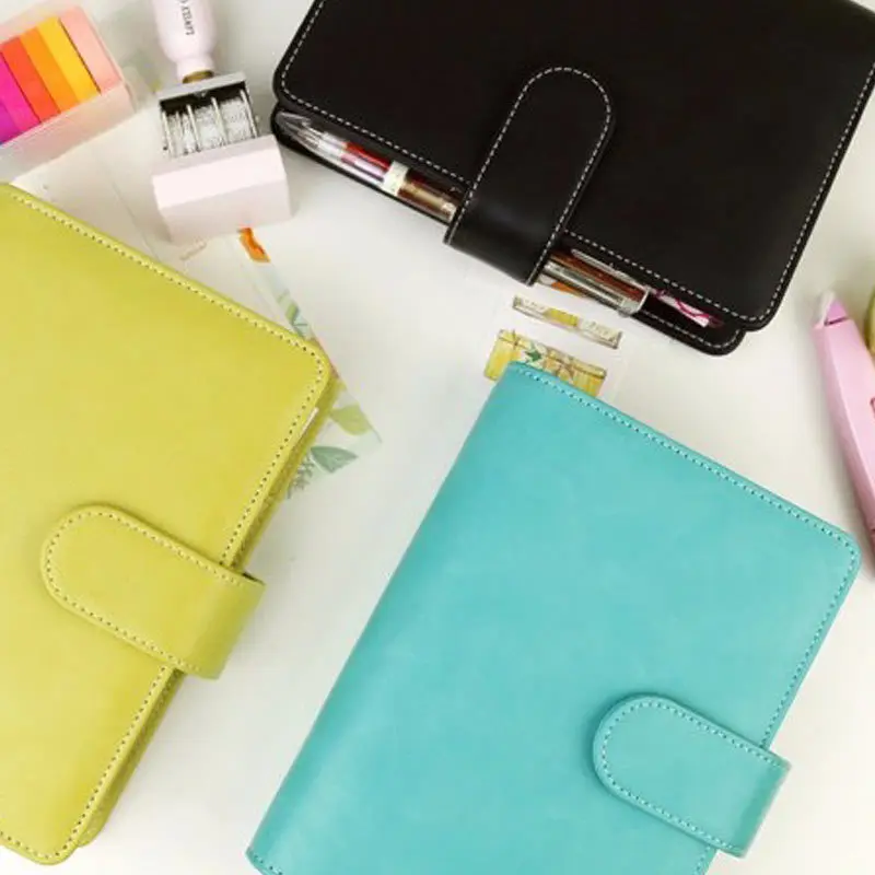 2017 Vintage Leather Notebook A5 A6 Retro PU Notebook Dairy Personal Planner Agenda with 25mm Dia Ring Office & School Supplies 2017 Vintage Leather Notebook A5 A6 Retro PU Notebook Dairy Personal Planner Agenda with 25mm Dia Ring Office & School Supplies