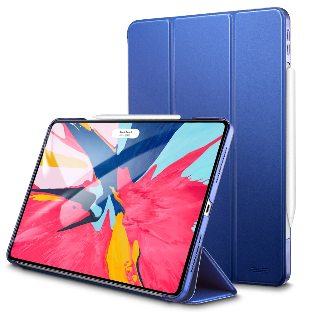 ESR Магнитный флип-чехол для iPad Pro 12,9 2018 PU кожаный ультра тонкий прозрачный задний трехслойный умный чехол для планшета для iPad