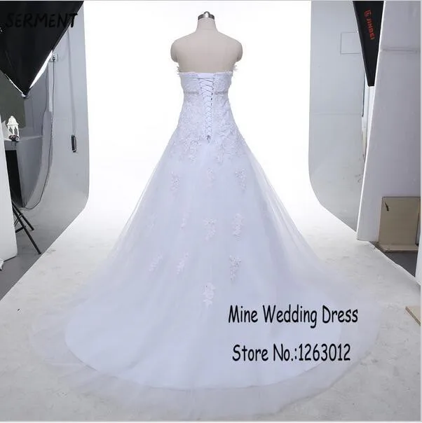 

30% Discount 2019 New Wedding Lace Tail Long Sleeve Aristocratic Elegant Bride Print Explosion Wedding Dress
