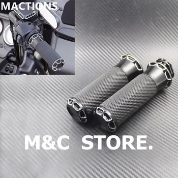 

Motocycle Grips Handlebar Black CNC 1"25mm For Harley Sportster XL Dyna Softail VRSC Touring 1996-2007