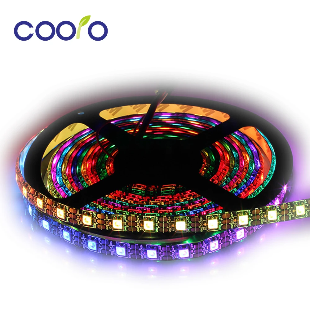 1 м 2 3 WS2812B индивидуально Адресуемая RGB Светодиодная лента полноцветная
