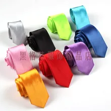 2 шт. Лидер продаж модные однотонные тонкие галстуки для мужчин Свадебная вечеринка офис бренд тонкий галстук 5 см Черный Красный Синий Corbatas