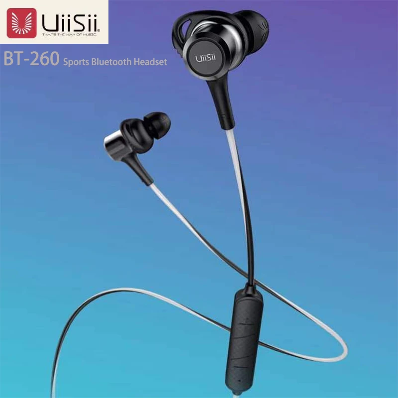 Uiisii BT-260 Беспроводной CSR8645 4,1 Bluetooth наушники IPX4 водонепроницаемый Портативный HIFI бас стерео Спорт с микрофоном гарнитура