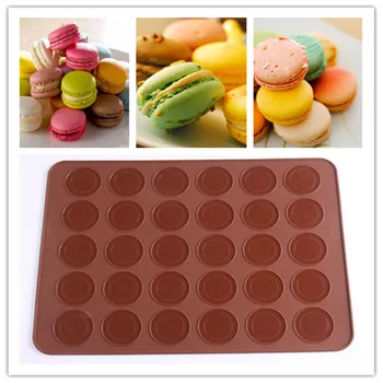 

Big Size Silicone Macaroon Cookie Baking Mould Non-stick Oven Mat Cake Roll Mat Baking Mat Functional Baking Macaron Cake Pad