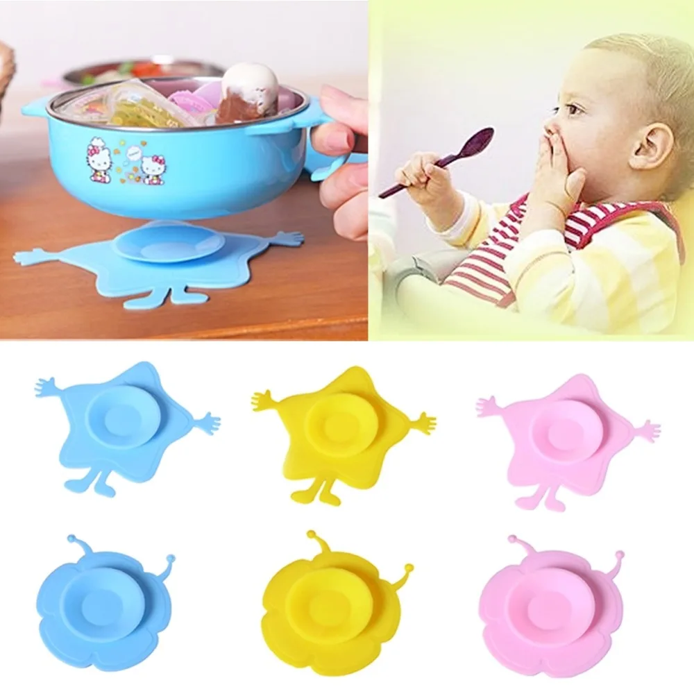 Hot Sale Silicone Pad font b Baby b font Children Sucker Antiskid Feeding Bowl Mat Kitchen