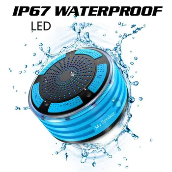 

Colorfu Portable suction cup Bluetooth speaker wireless speaker sound system stereo music surround waterproof outdoor speaker