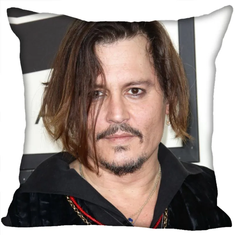 Горячая Распродажа, Наволочка на заказ, наволочка с принтом «Johnny Depp», 35X35 см(с одной стороны), чехлы на подушки для дома, наволочки 9-22 лет - Цвет: Pillowcase