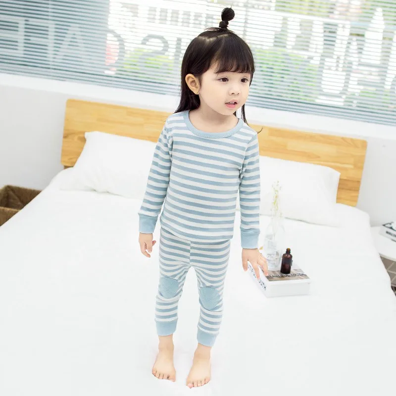 COOTELILI 2pcs Kids Girls Clothes Sets T-shirt + Pants 2pcs Sleepwear Sets Boys Sets 2018 Home Clothing For Children 80-120cm  (17)