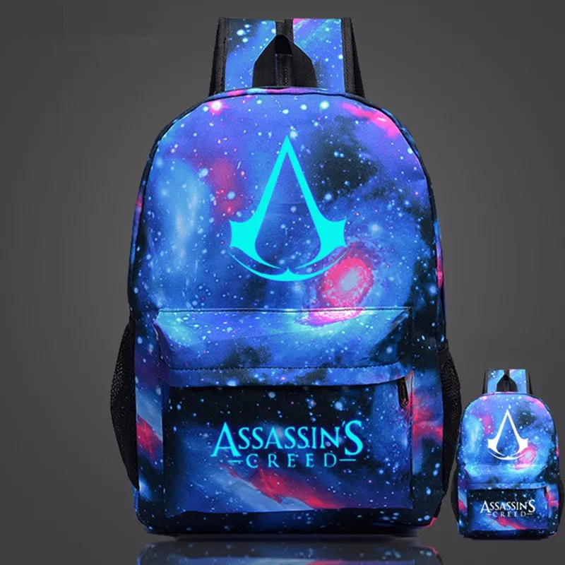 Рюкзак для мальчиков alta calidad Lumious Assassins Creed mochila рюкзак девушек Оксфорд 2019|Рюкзаки| |
