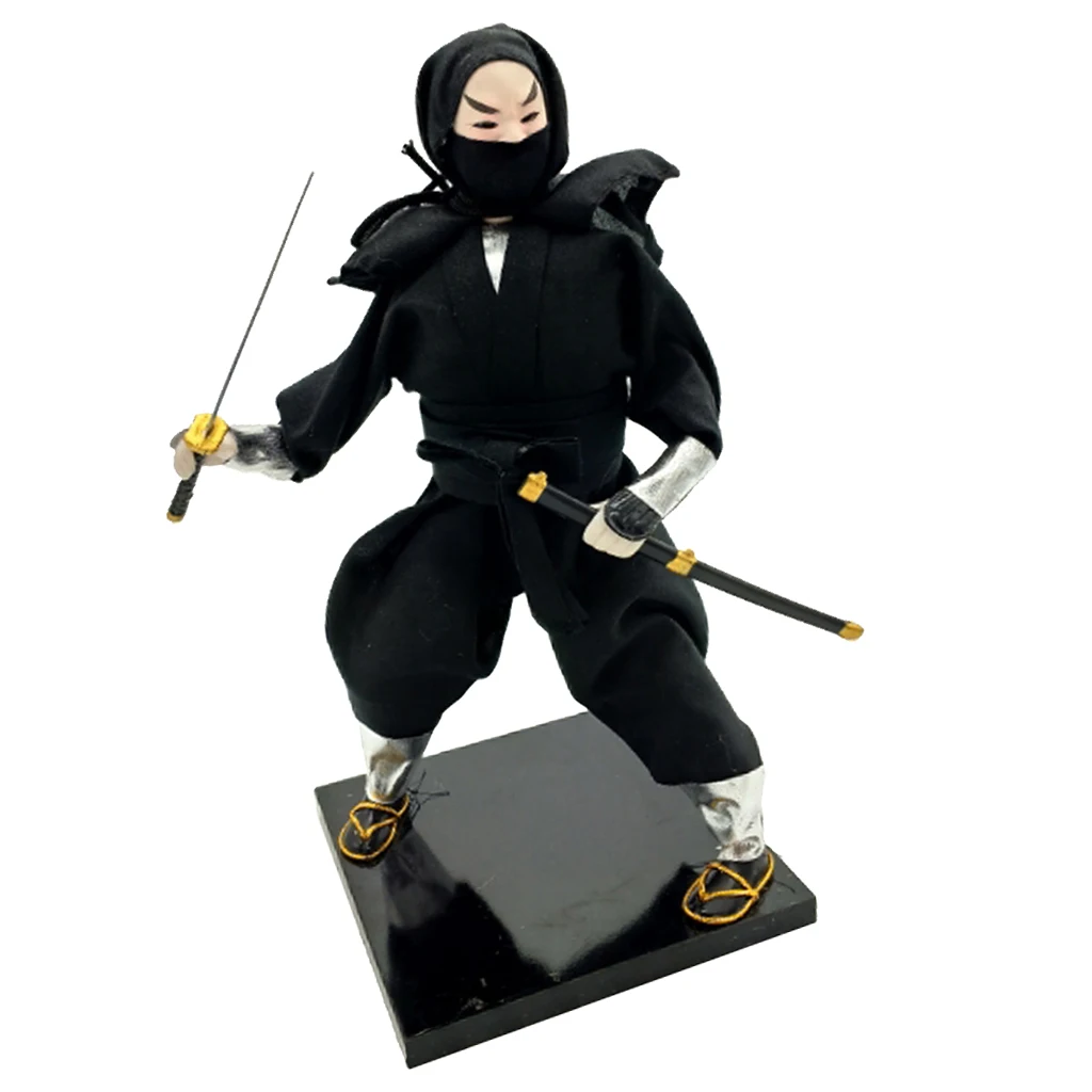 Post-Modern Japanese Samurai Male Doll Oriental Doll Oriental Desk Ornament Crafts 12'' 30cm