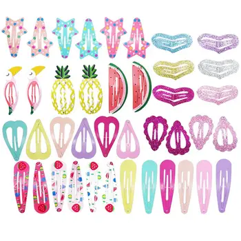 

40 Pcs Hairpins Sequins Adorable Shiny Barrettes Bobby Pins Hairclips for Girls