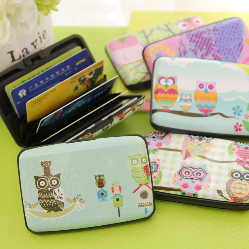 

2017 New Arrive Owl Crest Card Pack Ultra-thin and Lovely Multi-card Bit Card Pack Fashion Accessories pouch