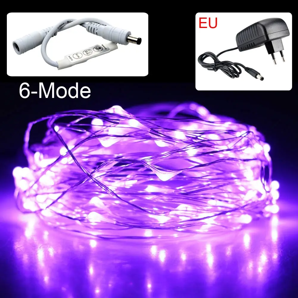 New 10M LED String lights with Dimming Controller Waterproof Holiday lighting For Fairy Christmas Tree Wedding Party Decoration