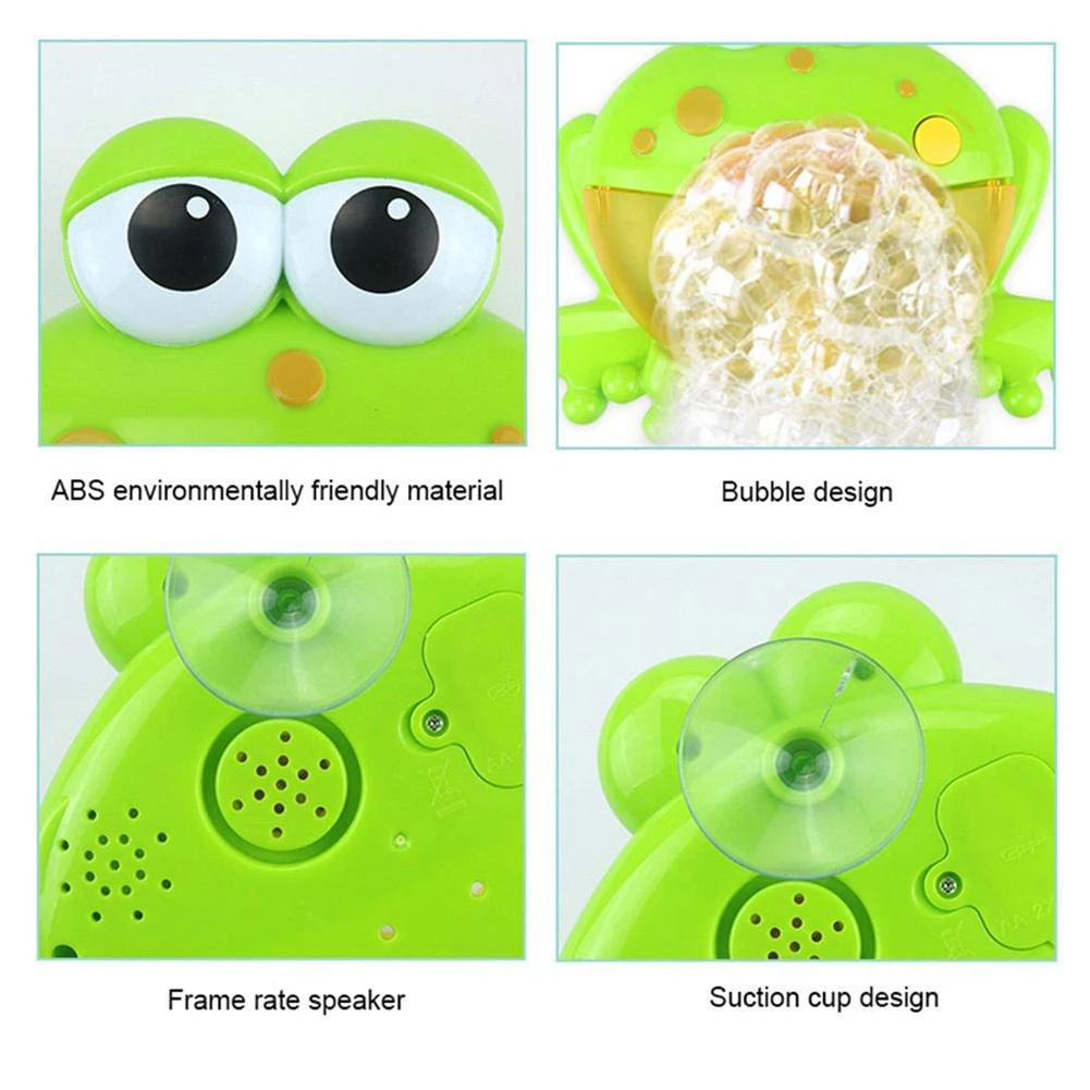 Популярные милые зеленые Пузырьковые крабы музыка вспенивающая машина спрей для воды детская Ванная комната Пляж Играть Вода освещает забавные игрушки для ванной
