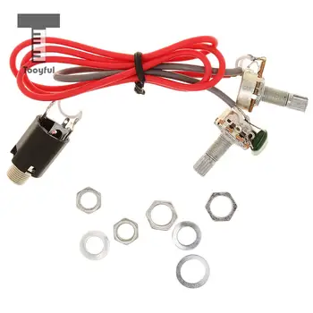 

Tooyful Set of Professional Passive Electronic Circuit Wiring Harness for Acoustic Guitar Part Kit Pickup Selector 1V/1T/1J