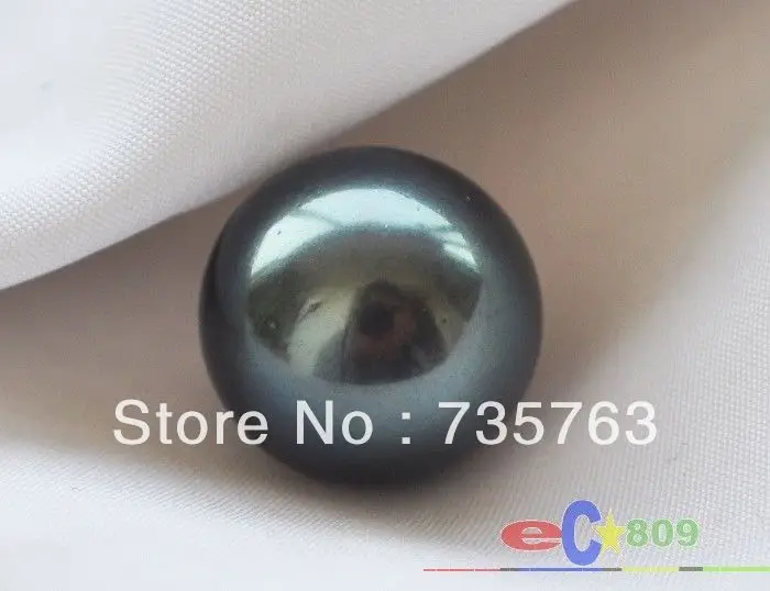 

Free shipping xiuli 00027 HUGE REAL 14.5mm ROUND TAHITIAN BLACK LOOSE PEARL