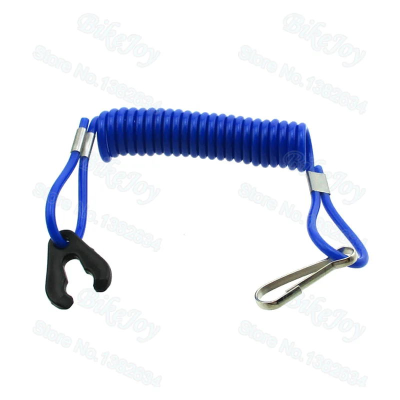 Blue ATV Safety Tether Lanyard Cord For Kill Switch Jet Ski Boat Yamaha