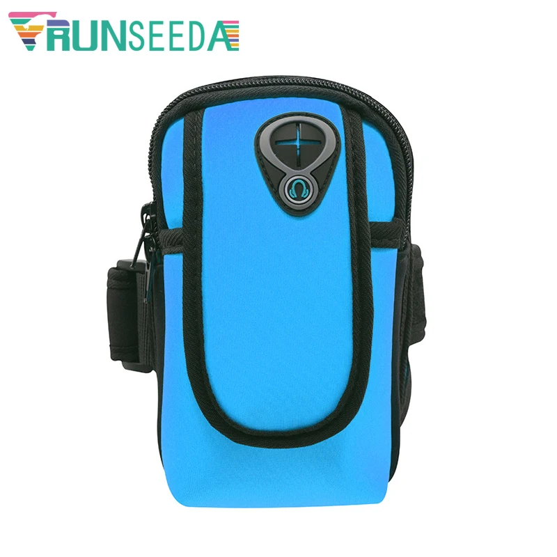 Runseeda Running Armbands Bag Cycling Mobile Phones Arm Bag 6 inch Smartphone Pouch For Jogging Fishing Riding Gym Fitness 3