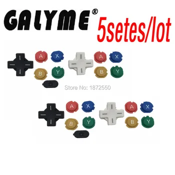 

5 SETS New Sale Original Replacement Complete D Pad ABXY Cross Buttons For New 3DS Controller Handle Button