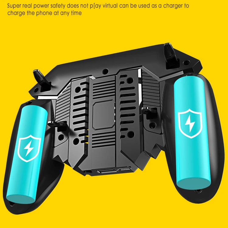 Pubg Controller Phone Game Controller Cooling Fan Gamepad Mobile Trigger Grip 6 Finger for Xiaomi IPhone Samsung Joypad Joystick