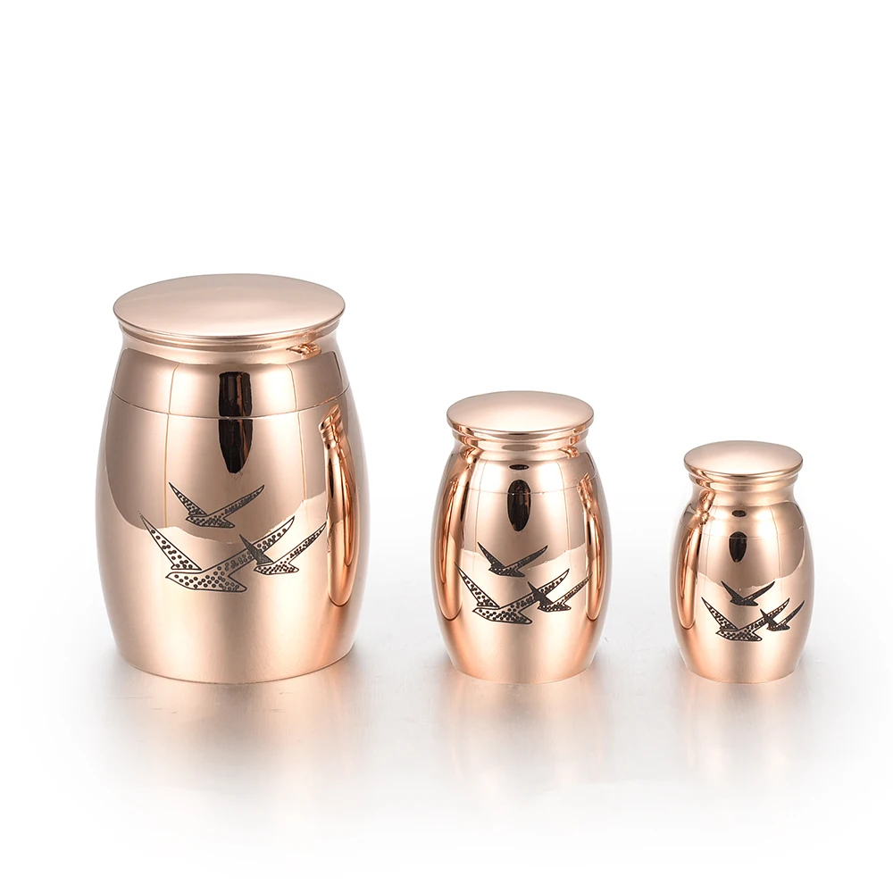 IJU001 Stainless Steel Mini Cremation Ashes Holder Urn Stainless Steel