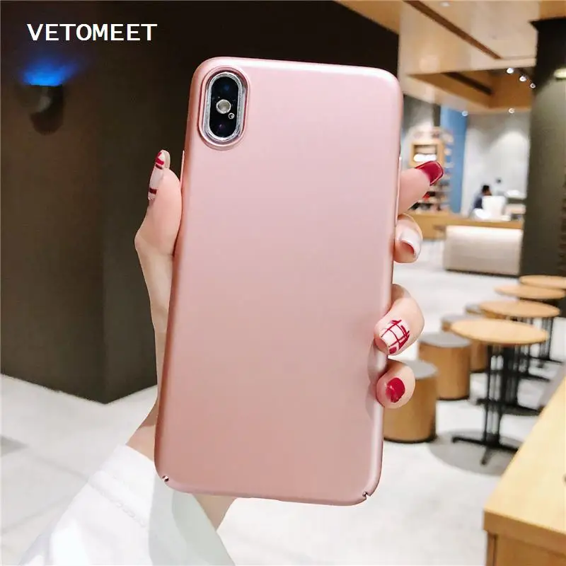 Чехол VETOMEET для iPhone X XR XS MAX Силиконовый ТПУ Роскошный Ультратонкий задний 6 7 8 Plus