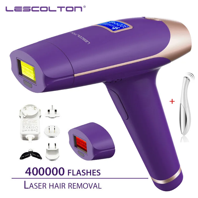 700000 раз 3в1 lescolton depilador лазер IPL эпилятор для удаления волос ЖК-дисплей лазерный прибор для Boay бикини лицо область подмышек - Цвет: 400000times Purple1