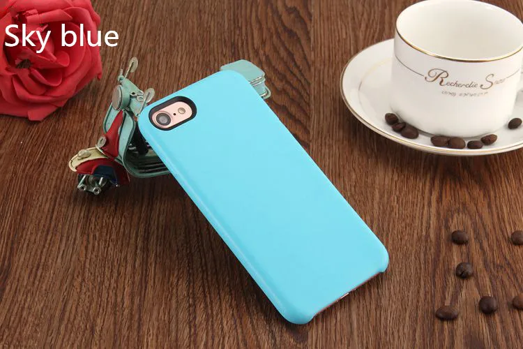 PU leather Case For iPhone Xs Xs max Xr X 8 7 Plus,good quality Back Cover luxury Phone Coque bag for SE 5S 6s plus without logo - Цвет: Sky blue