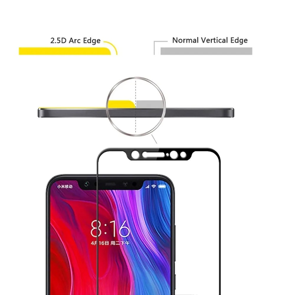 2 Pack предварительно защитное стекло на для Xiaomi Mi 8 Lite 9 Se Mi9 сяоми ми лайт se ГБ 4 64
