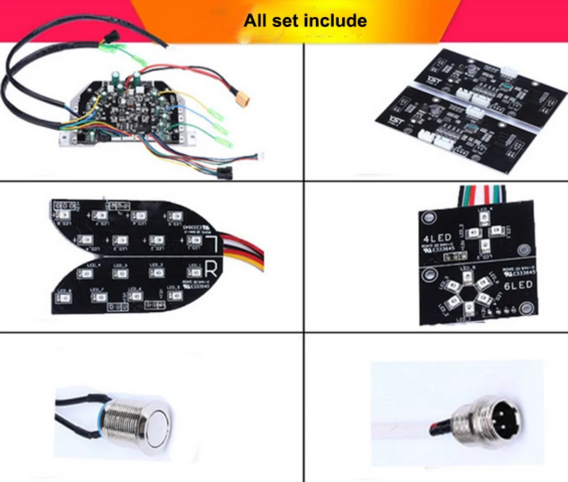 Ховерборд электрический скутер материнская плата управления PCBA для Oxboard 6,5 8 1" 2 колеса самобалансирующийся скейтборд Ховер доска