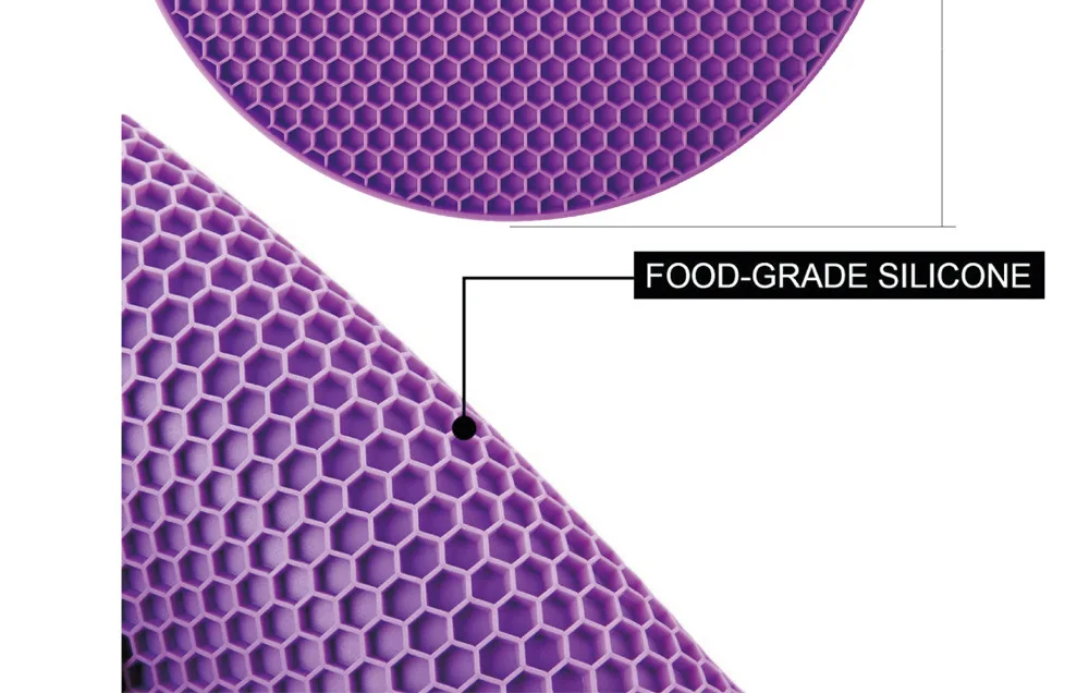 7 мм утолщаются 18 см круглый термостойкий силиконовый коврик подставки для кружек нескользящий держатель для кастрюли стол кухонная салфетка-подставка аксессуары