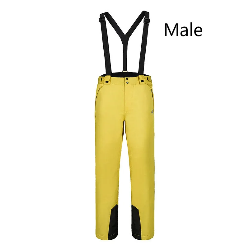 Уличные мужские и женские лыжные штаны, зимние ветрозащитные водонепроницаемые теплые брюки унисекс, размер S-XXL - Цвет: one