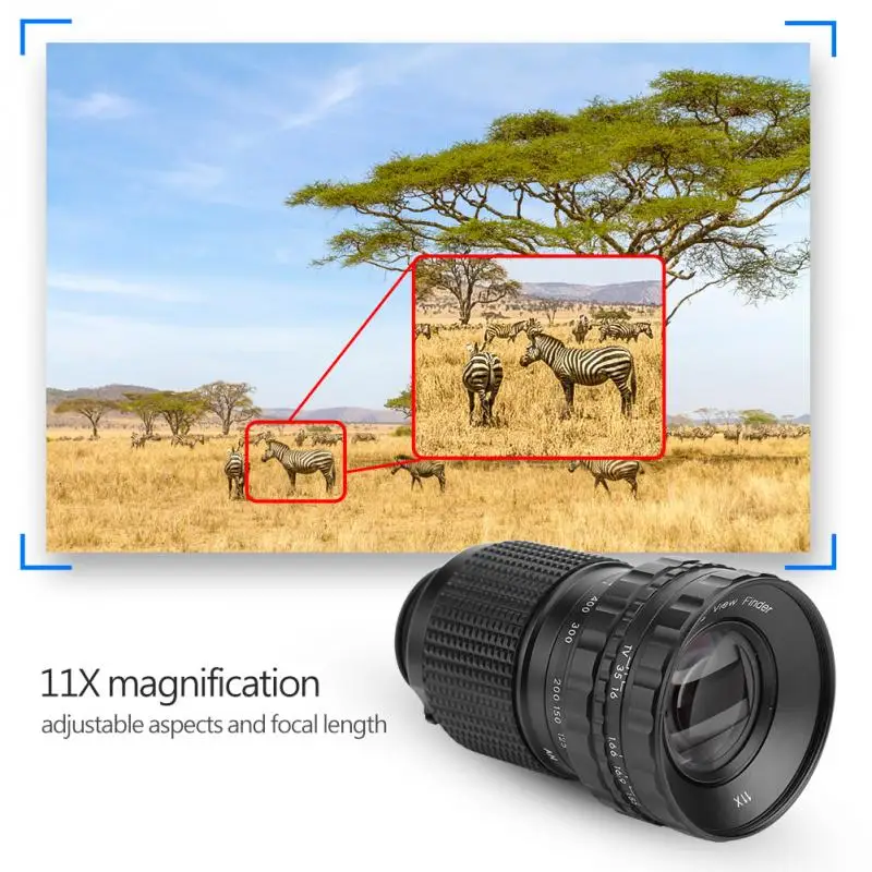 Tangxi Escena del Visor Micro HD VD-11X Visor del Director con Zoom 11X de 49 mm Rosca Frontal est/ándar con Bolsa de Almacenamiento para directores