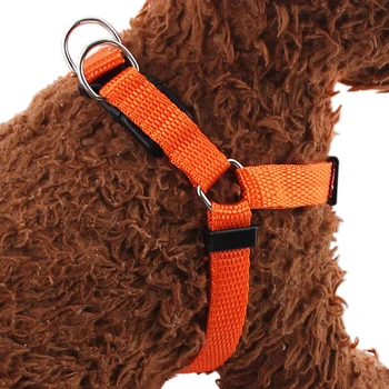 

50Pcs/Lot Pet Supplies, Pet Harnesses Monochrome, Polyester Dog Harness Set 1.0cm Sizes