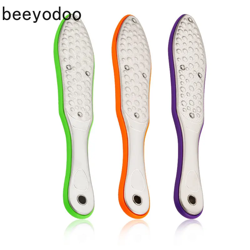 

Foot Rasp New Stainless Steel Professinal Pedicure Kit Rasp Foot File Dead Skin Care Callus Remover Random Delivery Of Colors