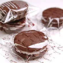 Коричневые английские буквы прозрачные бисквиты ziplock мешок десертные сумки