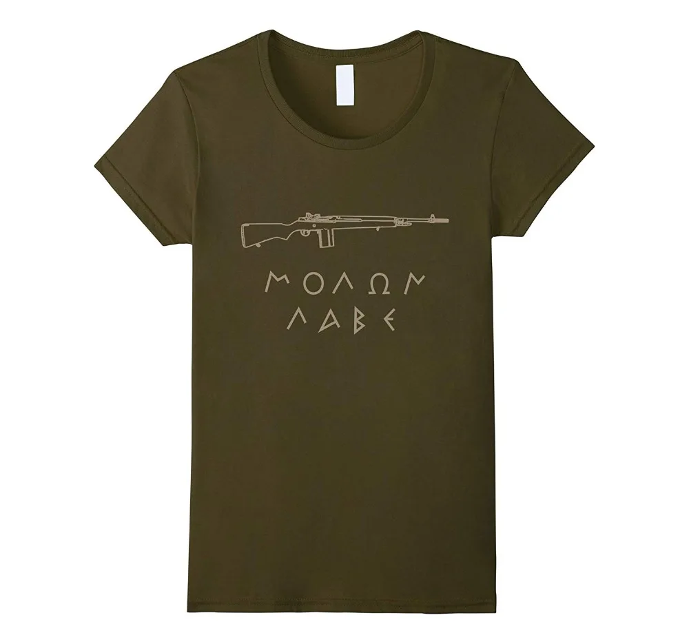 Футболка Molon Labe Come And Take ими M14 креативная Повседневная футболка с коротким