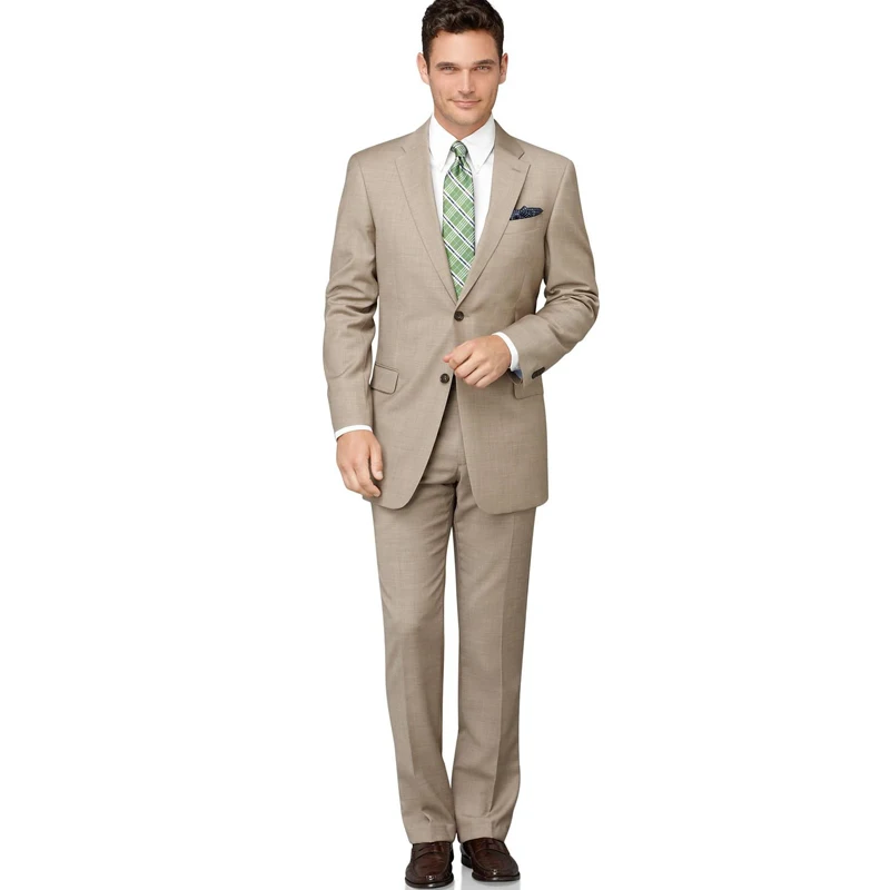 2016 font b Custom b font font b Made b font Beige Men Slim Fits font