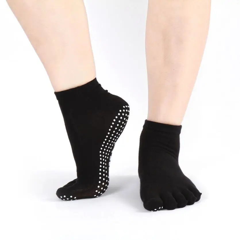 Горячая Распродажа, женские носки Meias, хлопковые, цветные, Нескользящие, массажные, с носком, носки, с полным захватом, с пяткой, удобные носки Meias# W3 - Цвет: A