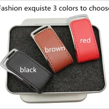 Настоящий 8GB 16GB 32GB 64GB 128GB кожаный USB флеш-накопитель с печатью логотипа для рекламных подарков флеш-накопитель