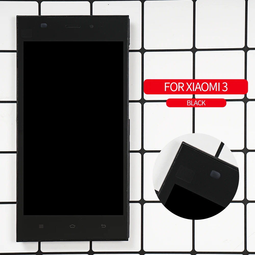 Оригинальный ЖК дисплей для XIAOMI Mi3 сменный сенсорный экран 5 дюймов WCDMA Xiaomi Mi 3