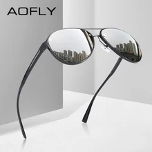 AOFLY брендовые дизайнерские очки пилота, мужские поляризованные солнцезащитные очки для вождения, UV400, уникальная овальная оправа, очки Gafas De Sol AF8115