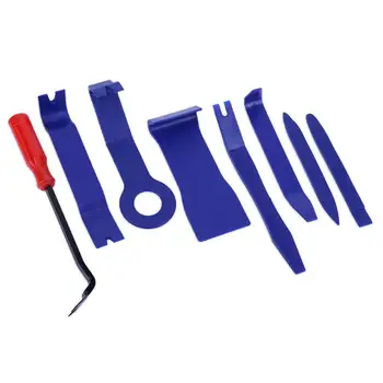 

Professional Auto repair tools 8pcs Car Stereo Repair DVD Navigation Removal Open Tool Key Tool Kit Set with Red Screwdriver